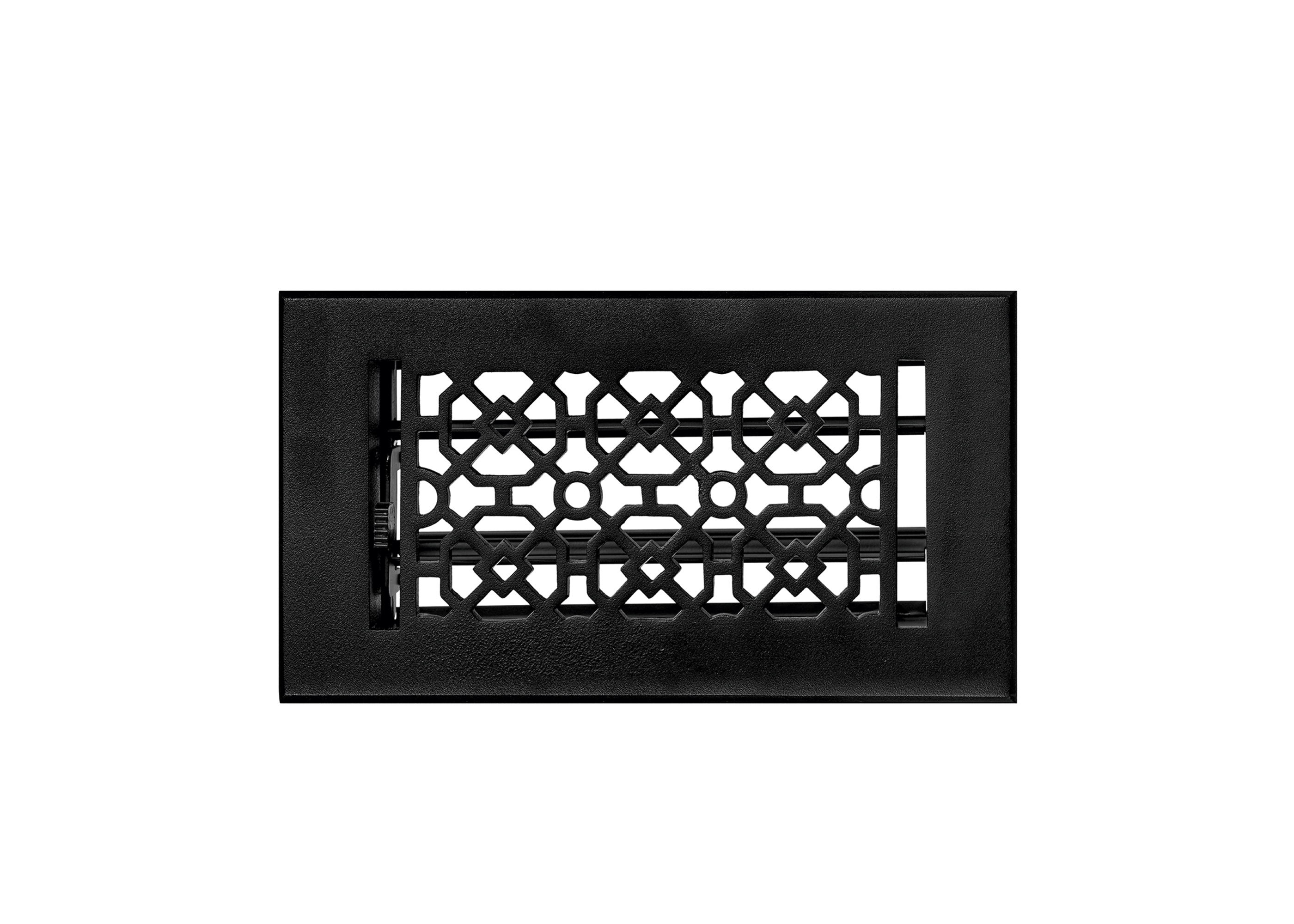 Achtek Air Supply Vent 4"x 8" Duct Opening (Overall 5-1/2"x 9-1/2") Solid Cast Aluminium Register Cover | Powder Coated