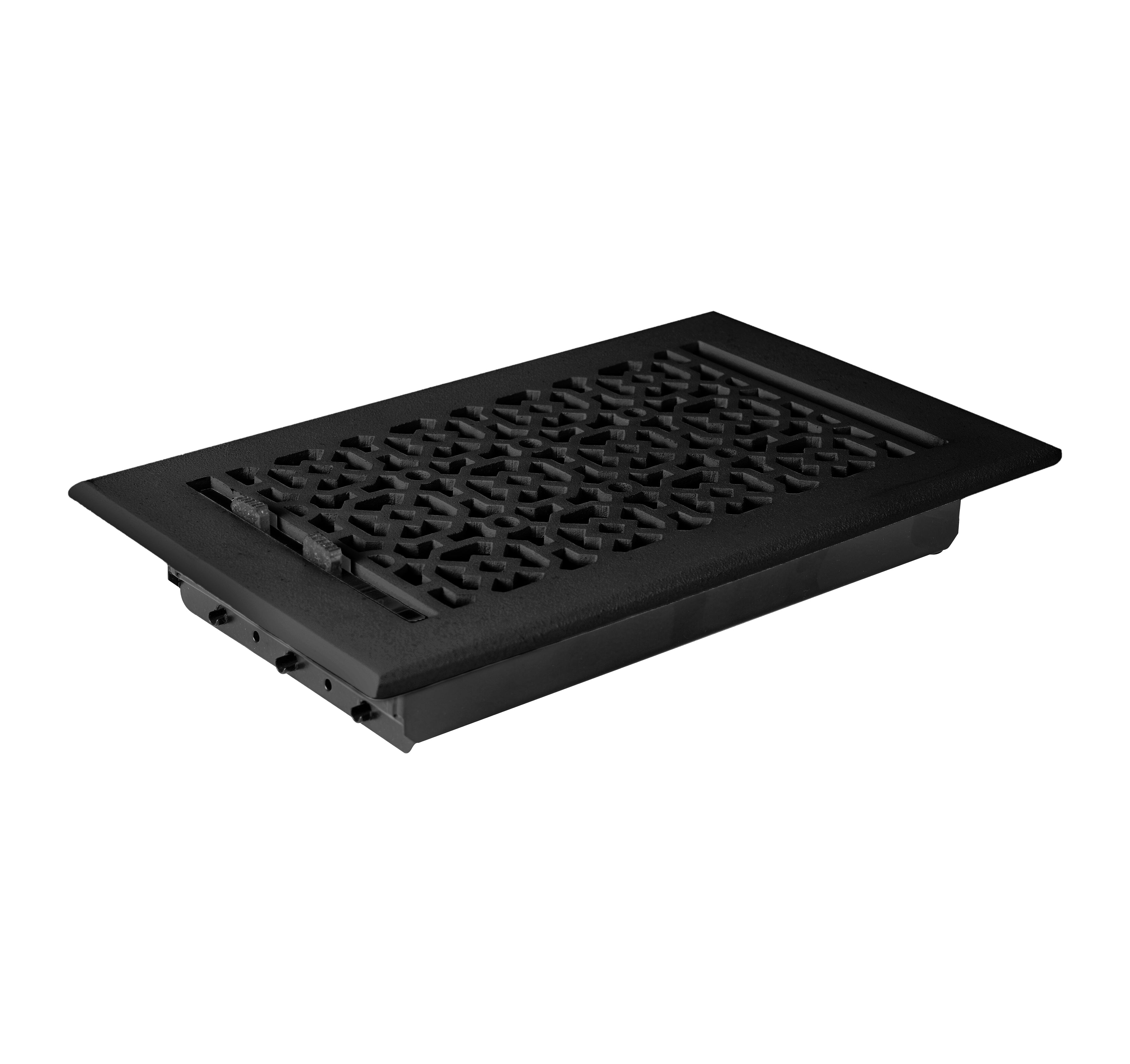 Achtek Air Supply Vent 6"x 10" Duct Opening (Overall 7-1/2"x 11-3/4") Solid Cast Aluminium Register Cover | Powder Coated
