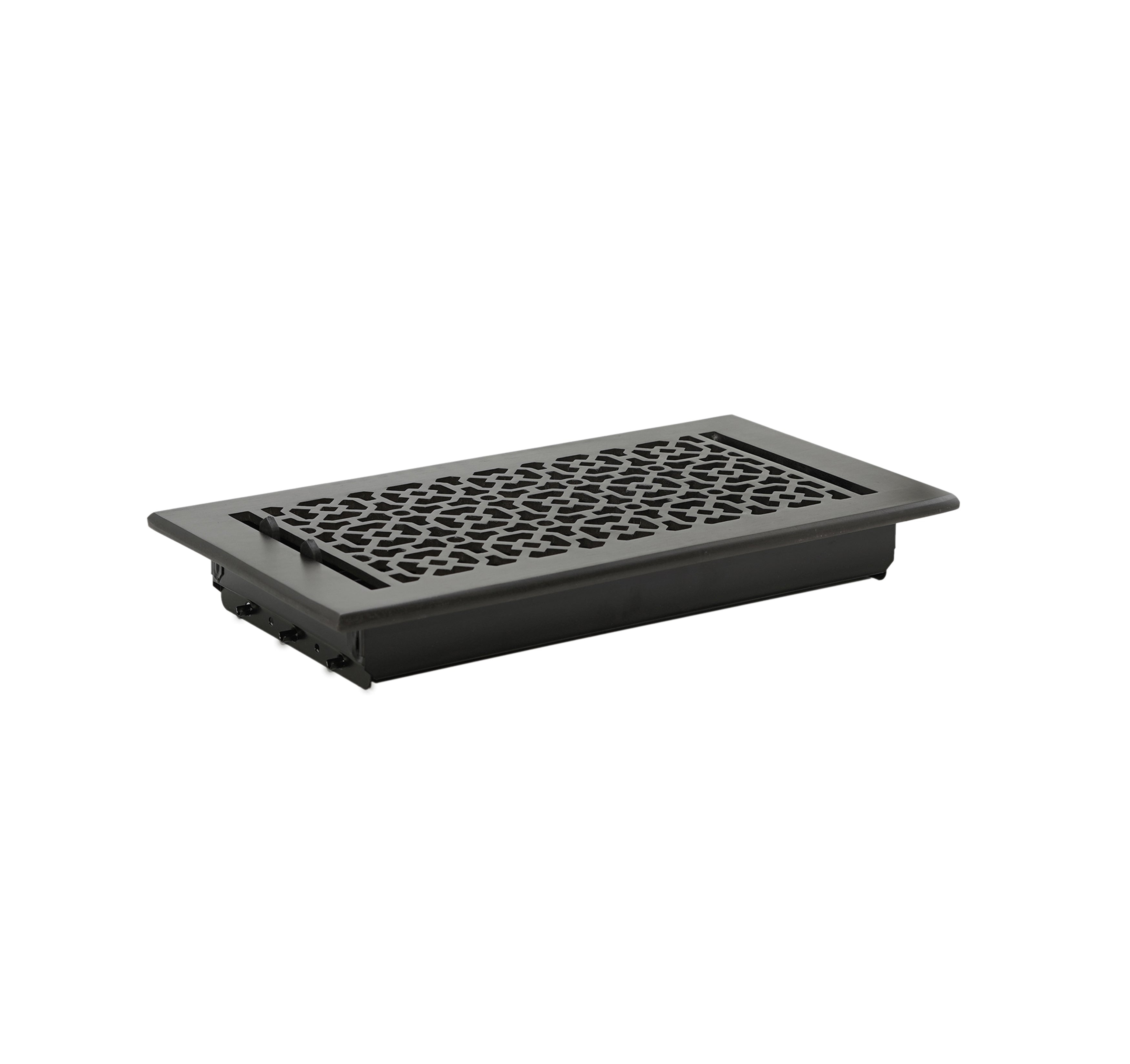 Achtek Air Supply Vent 6"x 12" Duct Opening (Overall 7-1/2"x 13-3/4") Solid Cast Aluminium Register Cover | Powder Coated