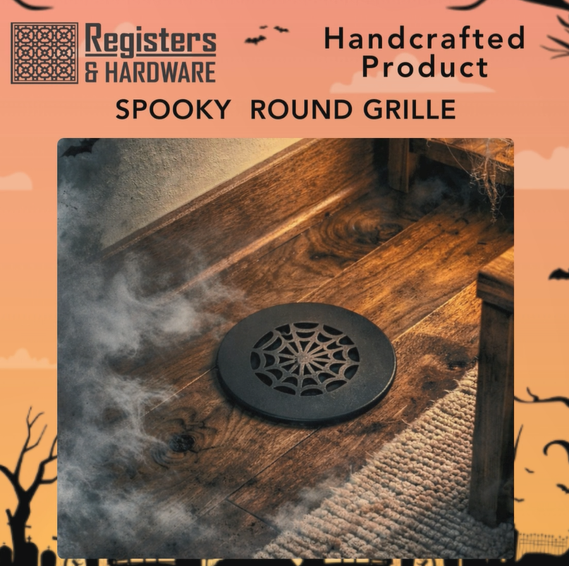 Spooky Round Vent Grille HVAC