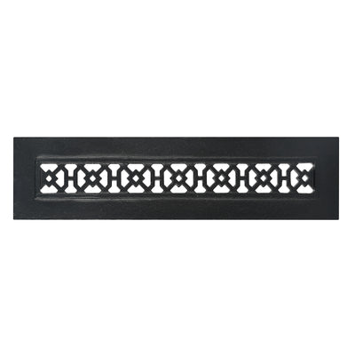 AIR RETURN 2"x14" Duct Opening | Heavy Cast Aluminum Duct Cover (4"x16" Overall) | Powder Coated