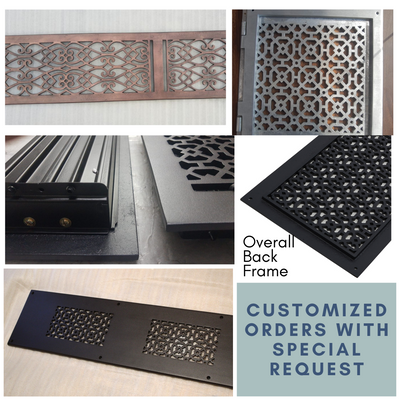 Custom Vents with Frame + other personalized options