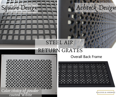 Custom Steel Air Return Grate Cover